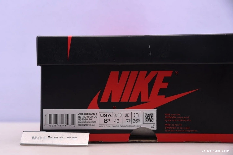 Jordan 1 High 555088-701 Pollen Black Air OG Retro 1117